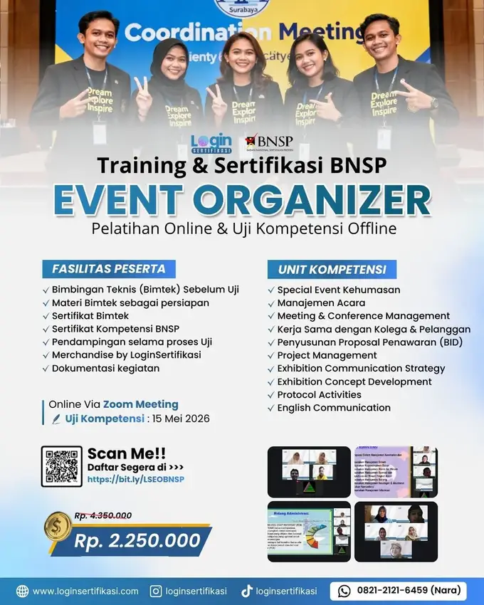 Sertifikasi BNSP EO Mei 2026