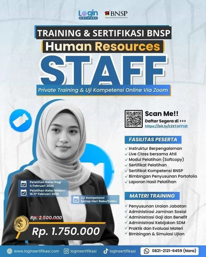 Sertifikasi HR Staff Februari 2026